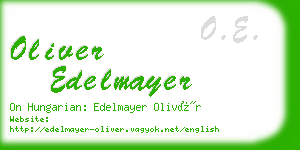 oliver edelmayer business card